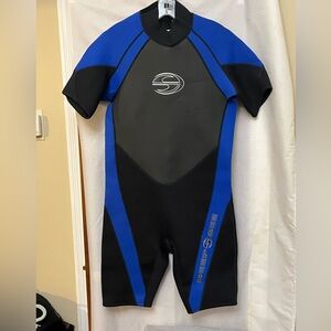 Deep See Men’s XL Swim Wetsuit - Black and Blue
Neoprene. Ocean lake wear